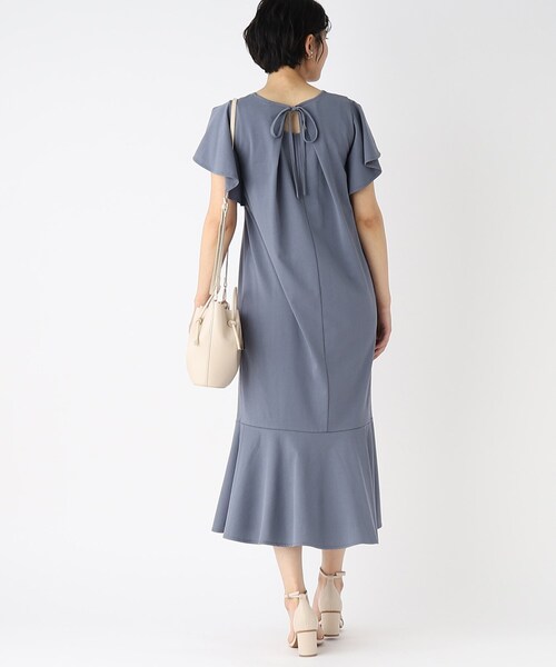 シルクタッチマーメイドジャージワンピース【UV/接触冷感/洗濯機洗い可】