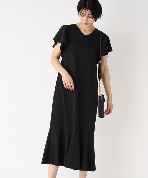 シルクタッチマーメイドジャージワンピース【UV/接触冷感/洗濯機洗い可】