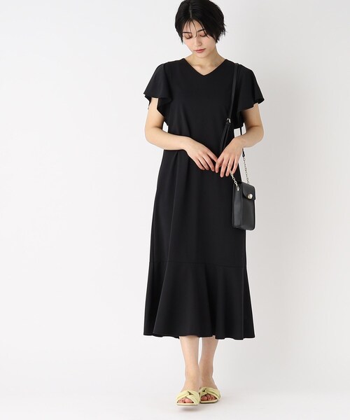 シルクタッチマーメイドジャージワンピース【UV/接触冷感/洗濯機洗い可】