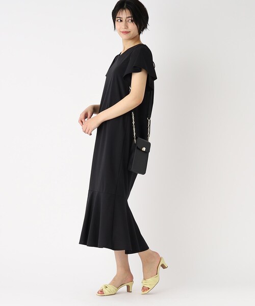 シルクタッチマーメイドジャージワンピース【UV/接触冷感/洗濯機洗い可】