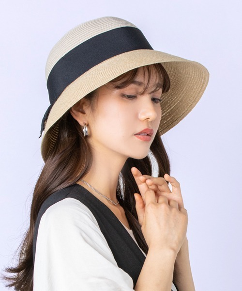 polcadot（ポルカドット）の「ウォッシャブル ポケッタブル ブレードダウンハット（ハット・レディース・アイボリー系/グレー系1/グレー系2/アイボリー/グレイッシュベージュ/ベージュ・FREE）」の6枚目の写真