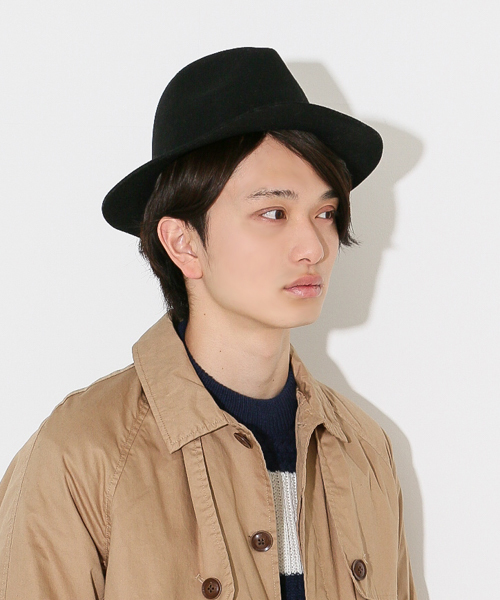 SENSE OF PLACE by URBAN RESEARCH（センスオブプレイスバイアーバンリサーチ）の「ワイドブリムフェルトハット（ハット・メンズ・ブラック/チャコールグレー/ベージュ・FREE）」の10枚目の写真