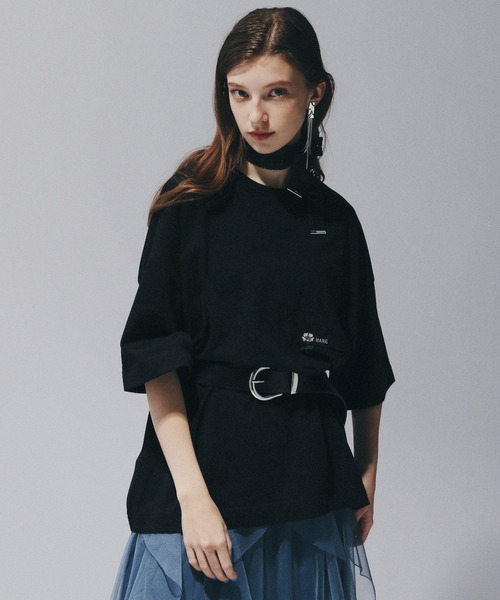 HARE（ハレ）の「ポケットミニロゴカットソー(HARE)（Tシャツ/カットソー・メンズ・ブラック/ホワイト/ベージュ/ホワイト系その他/ホワイト系その他2/ブラック系その他/ブルー/ホワイト系その他3/ブラック系その他2/ホワイト系その他4/オレンジ/パープル/パープル系その他/ピンク・MEDIUM/SMALL）」の18枚目の写真