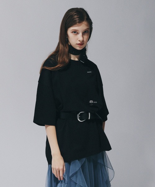 HARE（ハレ）の「ポケットミニロゴカットソー(HARE)（Tシャツ/カットソー・メンズ・ブラック/ホワイト/ベージュ/ホワイト系その他/ホワイト系その他2/ブラック系その他/ブルー/ホワイト系その他3/ブラック系その他2/ホワイト系その他4/オレンジ/パープル/パープル系その他/ピンク・MEDIUM/SMALL）」の19枚目の写真