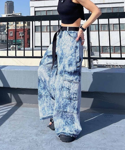 PAGEBOY(ページボーイ)の「クラウドブリーチバギーデニム(デニムパンツ・レディース・ブラック系その他/ブルー系その他・25inch/26inch)」の4枚目の写真