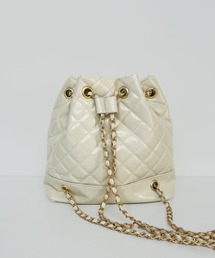 CEMONEMO（セモネモ）の「2way キルティング ドローストリング チェーン リュック（バックパック/リュック）」