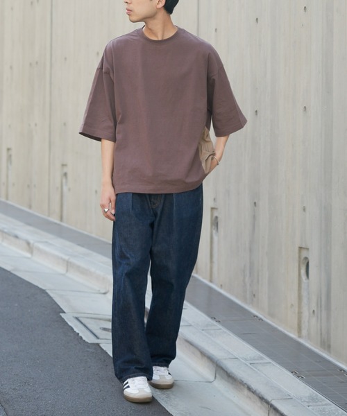 CIAOPANIC TYPY（チャオパニックティピー）の「ナイロンポケット切替スーパービッグTee（Tシャツ/カットソー・メンズ・ブラウン/オフホワイト/ブラック・MEDIUM/LARGE/X-LARGE）」の20枚目の写真