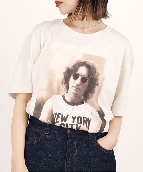【6beauty&youth】ジョンレノンTシャツMサイズ美品 ジョンレノン Tシャツ - メルカリ