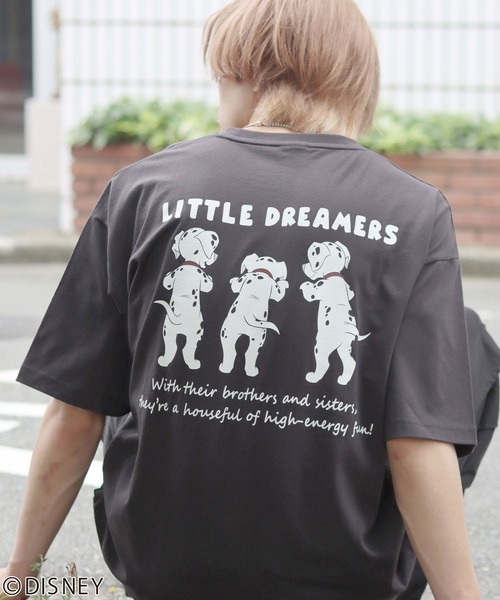 Disney(ディズニー)の「Disney(ディズニー)101匹わんちゃん・くまのプーさんキャラクタープリントTシャツ/半袖/バックプリント メンズ レディース(Tシャツ/カットソー・メンズ・ホワイト系その他2/ブラック系その他/アッシュグレー/ブラック/ホワイト/ホワイト系その他/ベージュ/イエロー・M/L)」の5枚目の写真