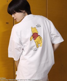 Disney(ディズニー)101匹わんちゃん・くまのプーさんキャラクタープリントTシャツ/半袖/バックプリント メンズ レディース