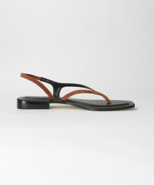 MOHI（モヒ）の「【別注】＜MOHI...＞スエード トング バックストラップ サンダル（サンダル・レディース・ブラウン・37/36/37h/38/36h）」の7枚目の写真