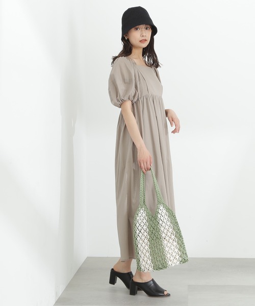 N.（N. Natural Beauty Basic）（エヌエヌナチュラルビューティーベーシック）の「マクラメ編トートバッグ（トートバッグ・レディース・ライトグリーン/オレンジ・ﾌﾘ-）」の10枚目の写真