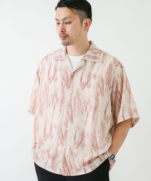 URBAN RESEARCH Sonny Label（アーバンリサーチサニーレーベル）の「エステルプリント総柄ショートスリーブシャツ（シャツ/ブラウス・メンズ・グレー系その他/グリーン系その他/ブルー系その他/ピンク系その他・MEDIUM/LARGE）」の13枚目の写真