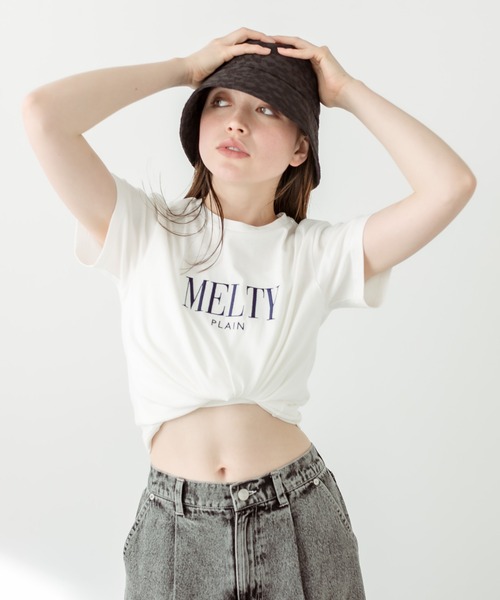 OLIVE des OLIVE(オリーブデオリーブ)の「チャスカラーTシャツ 1031060380(Tシャツ/カットソー・レディース・オフホワイト/ブラック/ラベンダー/レッド/サックスブルー・FREE)」の9枚目の写真