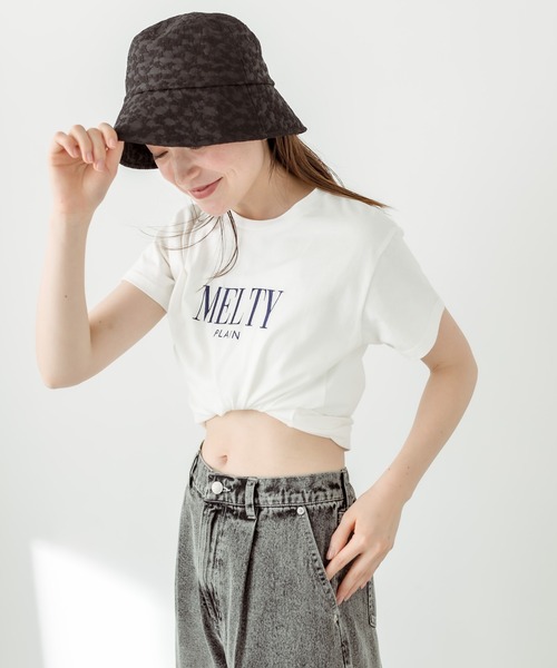 OLIVE des OLIVE(オリーブデオリーブ)の「チャスカラーTシャツ 1031060380(Tシャツ/カットソー・レディース・オフホワイト/ブラック/ラベンダー/レッド/サックスブルー・FREE)」の10枚目の写真