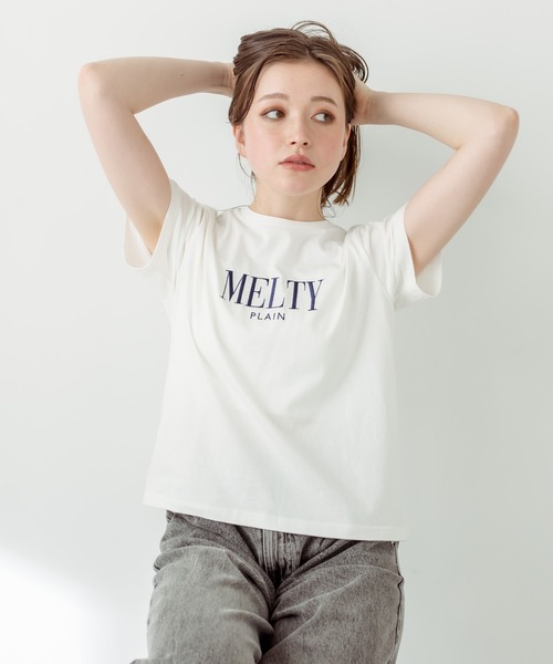 OLIVE des OLIVE(オリーブデオリーブ)の「チャスカラーTシャツ 1031060380(Tシャツ/カットソー・レディース・オフホワイト/ブラック/ラベンダー/レッド/サックスブルー・FREE)」の12枚目の写真