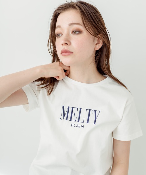 OLIVE des OLIVE(オリーブデオリーブ)の「チャスカラーTシャツ 1031060380(Tシャツ/カットソー・レディース・オフホワイト/ブラック/ラベンダー/レッド/サックスブルー・FREE)」の13枚目の写真