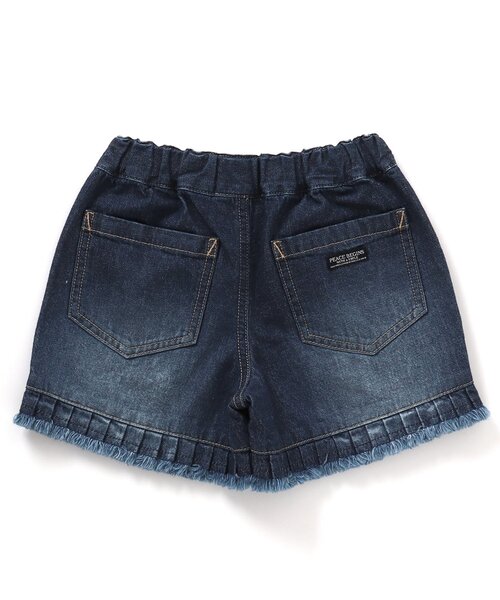 BREEZE（ブリーズ）の「裾プリーツデニムショートパンツ（デニムパンツ・キッズ・サックスブルー/ブルー・90/100/110/120/80/130/140）」の6枚目の写真