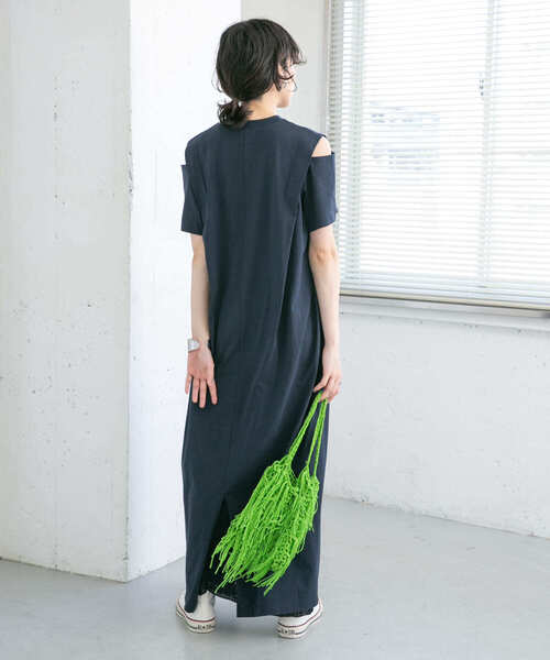 Noble ショルダータックミニワンピース 定価¥24,200 ネイビー　F momennoie サイドボックスタックワンピース（正藍×正藍） | すべての