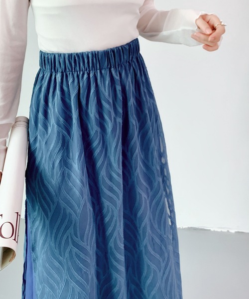 ECLIN（エクラン）の「レイヤード風ラップパンツ（その他パンツ・レディース・ブラック/ベージュ/ブルー・S/M）」の17枚目の写真