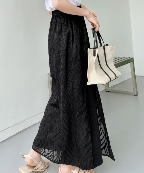 ECLIN（エクラン）の「レイヤード風ラップパンツ（その他パンツ・レディース・ブラック/ベージュ/ブルー・S/M）」の19枚目の写真