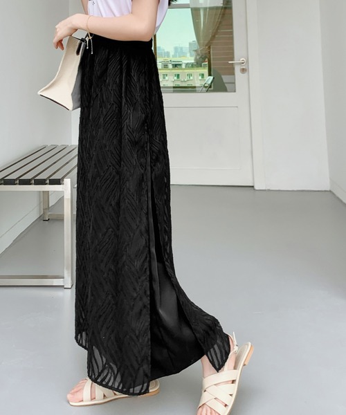 ECLIN（エクラン）の「レイヤード風ラップパンツ（その他パンツ・レディース・ブラック/ベージュ/ブルー・S/M）」の22枚目の写真