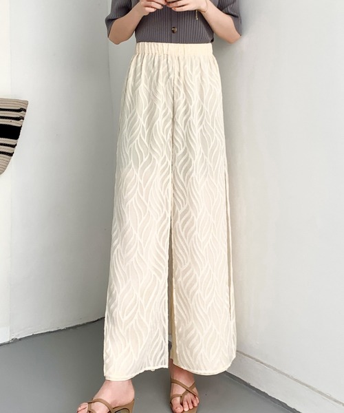 ECLIN（エクラン）の「レイヤード風ラップパンツ（その他パンツ・レディース・ブラック/ベージュ/ブルー・S/M）」の13枚目の写真