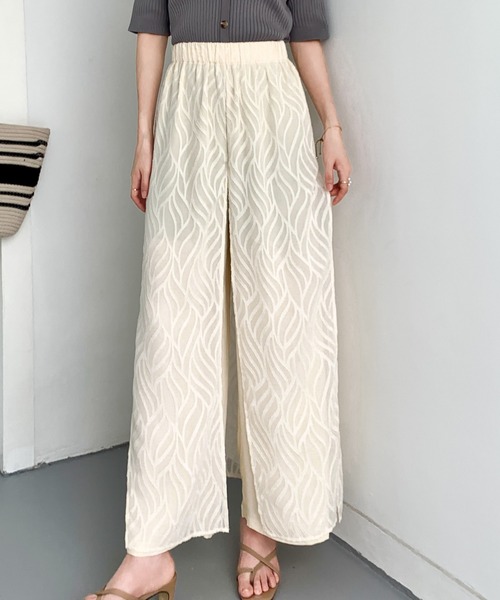 ECLIN（エクラン）の「レイヤード風ラップパンツ（その他パンツ・レディース・ブラック/ベージュ/ブルー・S/M）」の5枚目の写真