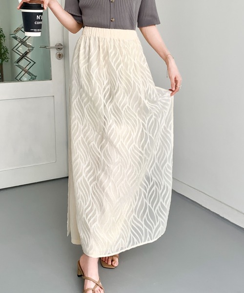 ECLIN（エクラン）の「レイヤード風ラップパンツ（その他パンツ・レディース・ブラック/ベージュ/ブルー・S/M）」の8枚目の写真