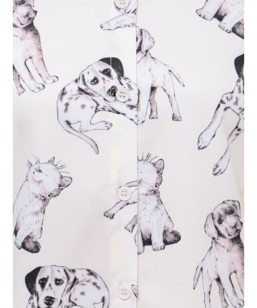 merry jenny（メリージェニー）の「dog&cat シャツ（シャツ/ブラウス・レディース・オフホワイト/ライトブルー・FREE）」の22枚目の写真