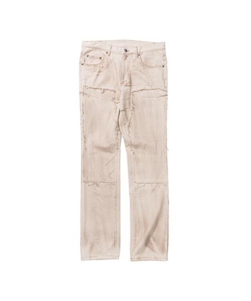 TILLDAWN(ティルダウン)の「【TILLDAWN/ティルドーン】CUTOUT PANNEL PANTS / カットアウト デニムパンツ ジーンズ(デニムパンツ・メンズ・ベージュ/ブラック・M/L)」の20枚目の写真