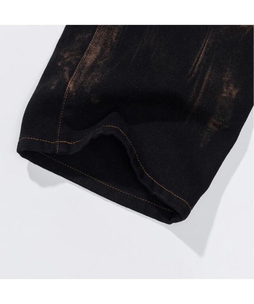 TILLDAWN(ティルダウン)の「【TILLDAWN/ティルドーン】CUTOUT PANNEL PANTS / カットアウト デニムパンツ ジーンズ(デニムパンツ・メンズ・ベージュ/ブラック・M/L)」の15枚目の写真