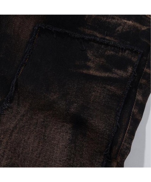 TILLDAWN(ティルダウン)の「【TILLDAWN/ティルドーン】CUTOUT PANNEL PANTS / カットアウト デニムパンツ ジーンズ(デニムパンツ・メンズ・ベージュ/ブラック・M/L)」の13枚目の写真