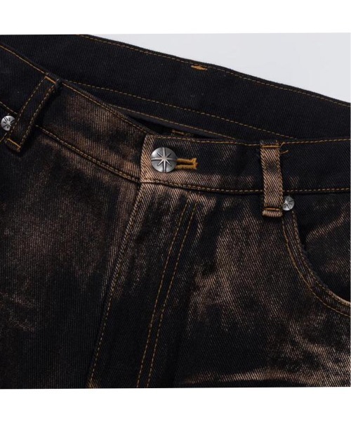 TILLDAWN(ティルダウン)の「【TILLDAWN/ティルドーン】CUTOUT PANNEL PANTS / カットアウト デニムパンツ ジーンズ(デニムパンツ・メンズ・ベージュ/ブラック・M/L)」の10枚目の写真