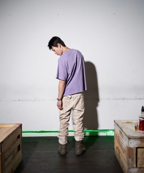 TILLDAWN(ティルダウン)の「【TILLDAWN/ティルドーン】CUTOUT PANNEL PANTS / カットアウト デニムパンツ ジーンズ(デニムパンツ・メンズ・ベージュ/ブラック・M/L)」の19枚目の写真
