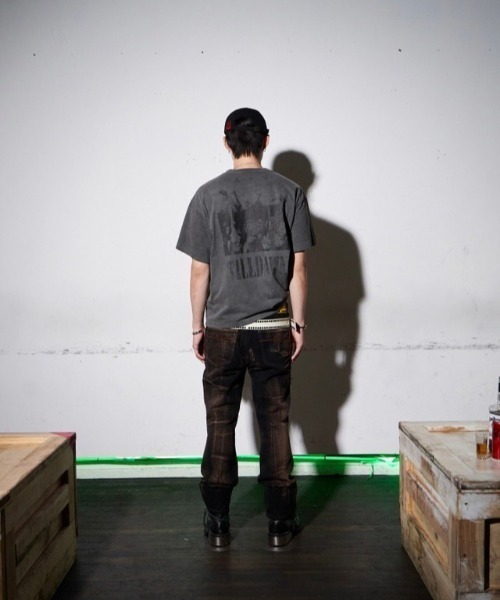 TILLDAWN(ティルダウン)の「【TILLDAWN/ティルドーン】CUTOUT PANNEL PANTS / カットアウト デニムパンツ ジーンズ(デニムパンツ・メンズ・ベージュ/ブラック・M/L)」の7枚目の写真