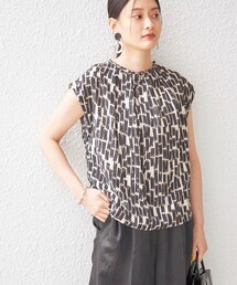 SHIPS | 〈手洗い可能〉DEVEAUX 前後 2WAY プリント ブラウス◆(シャツ/ブラウス)