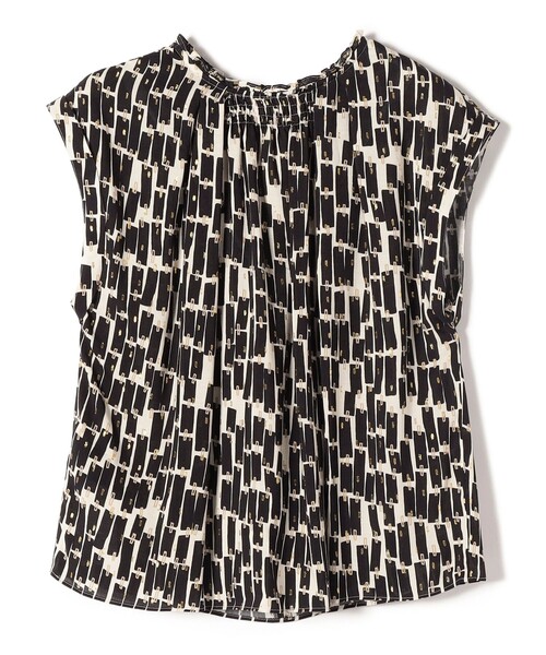 SHIPS（シップス）の「〈手洗い可能〉DEVEAUX 前後 2WAY プリント ブラウス◆（シャツ/ブラウス・レディース・オフホワイト/ブルー・ONE SIZE）」の21枚目の写真