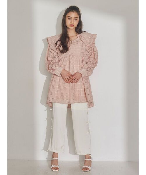 merry jenny（メリージェニー）の「リボンサテンカーゴパンツ（カーゴパンツ・レディース・ブラック/ピンク/アイボリー・FREE）」の15枚目の写真