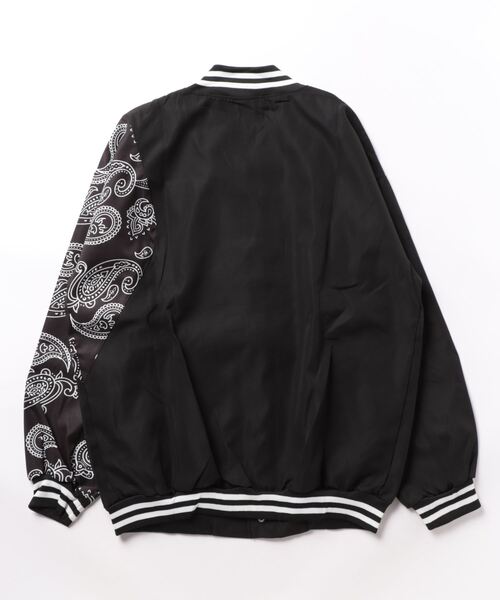 Burner(バーナー)の「【OKUOKU 0909】ペイズリー柄 MA-1 ブルゾン oku-outer-681897801582-35 U(MA-1・メンズ・ブラック・M/L/XL)」の2枚目の写真
