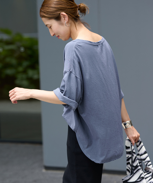 ★新品ホワイト★FRAMeWORK  ニュアンス TEE FRAMeWORK（フレームワーク）の「ニュアンスTEE（Tシャツ/カットソー
