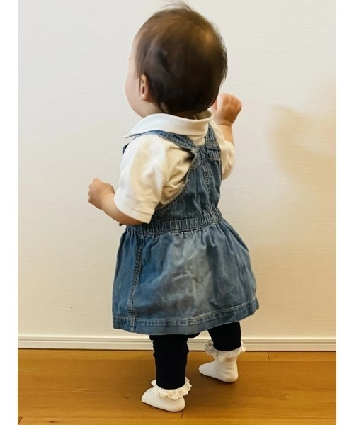 ネストロープ コットンリネン デニムギャザーサロペット ジャンパースカート GAP ジャンパースカート babyGap デニムサロペットスカート
