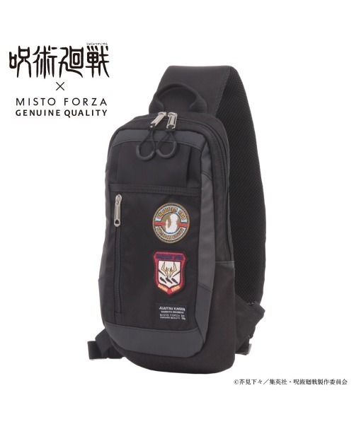 Misto Forza(ミストフォルツァ)の「呪術廻戦 ワンショルダー ボディバッグ(ボディバッグ/ウエストポーチ・メンズ・ブラック/ブラック×ブラック・フリ-)」の4枚目の写真