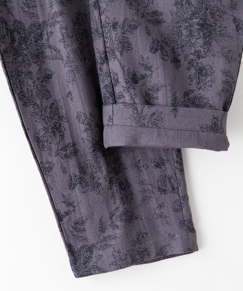 fort point（フォーポイント）の「【FORTPOINT/フォートポイント】大人が穿きたいワンランク上のアンティーク柄パンツ　ボタニカルプリント　タックパンツ（その他パンツ・レディース・マスタード/オリーブ/チャコールグレー・FREE）」の15枚目の写真