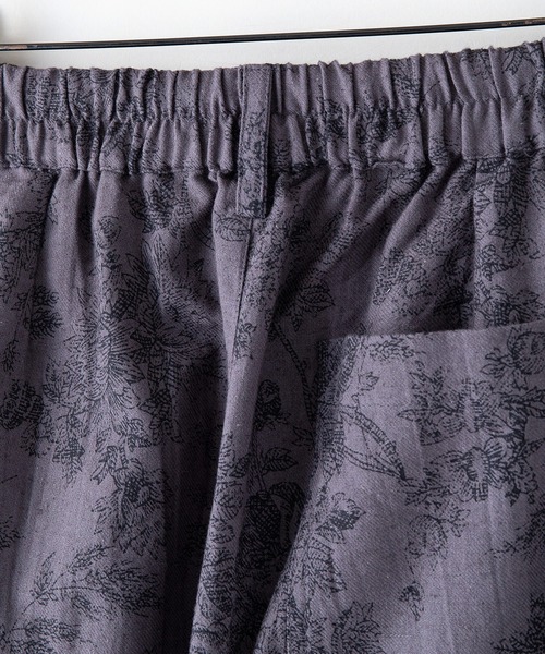 fort point（フォーポイント）の「【FORTPOINT/フォートポイント】大人が穿きたいワンランク上のアンティーク柄パンツ　ボタニカルプリント　タックパンツ（その他パンツ・レディース・マスタード/オリーブ/チャコールグレー・FREE）」の12枚目の写真