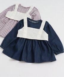 レースビスチェ付きチュニック