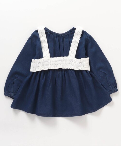 BREEZE(ブリーズ)の「レースビスチェ付きチュニック(チュニック・キッズ・ピンク/インディゴブルー・130/110/120/90/80/100/140)」の9枚目の写真