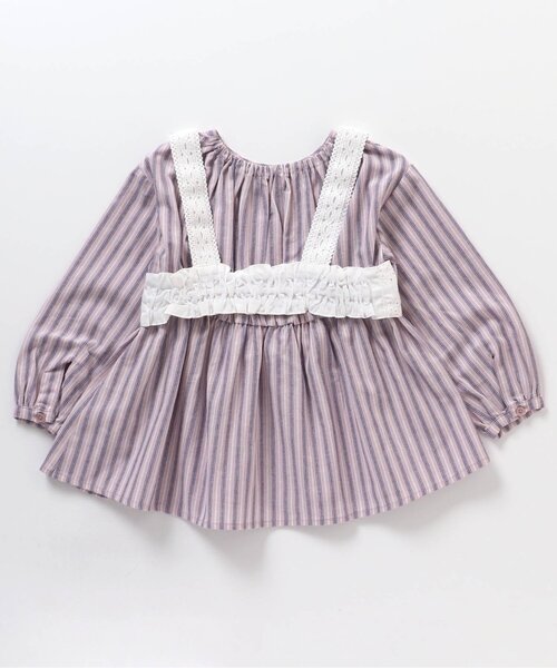 BREEZE(ブリーズ)の「レースビスチェ付きチュニック(チュニック・キッズ・ピンク/インディゴブルー・130/110/120/90/80/100/140)」の10枚目の写真