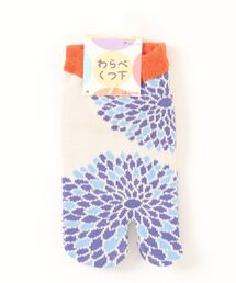 カヤ（カヤ）の「【カヤ】わらべ足袋型くつ下18～21cm むじな菊（ソックス/靴下）」