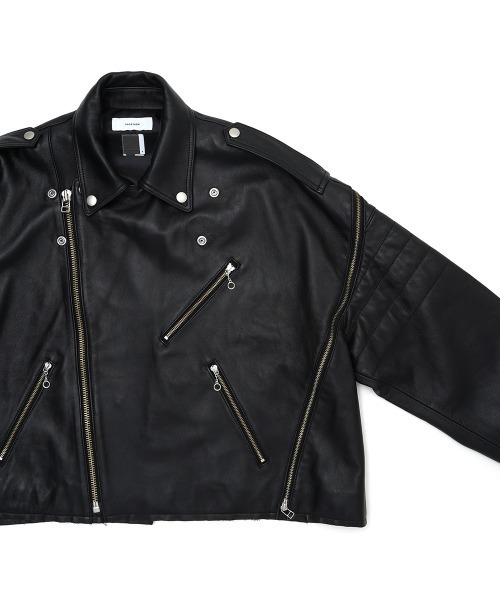 FACETASM(ファセッタズム)の「FACETASM×AVIREX ZIP RIDERS JACKET(ライダースジャケット・メンズ・ブラック・4)」の3枚目の写真